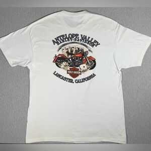 Harley-Davidson Antelope Valley Tee | Size L | Vintage-Style Bike Graphic